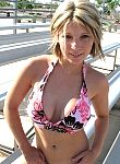Hot teen babe Paige gives her tits  a very subtle squeeze